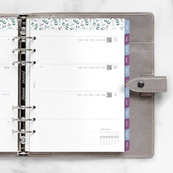 Ανταλλακτικά Φύλλα Ημερολογίου Filofax 2026 Eng. A5 Garden Εβδομαδιαίο σε 2 Σελ. image 2