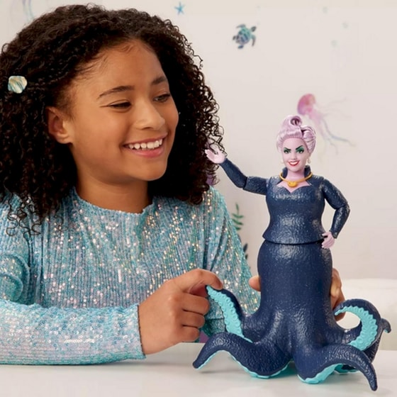 Κούκλα Disney Η Μικρή Γοργόνα Ούρσουλα Με Αξεσουάρ (HLX12) image 2