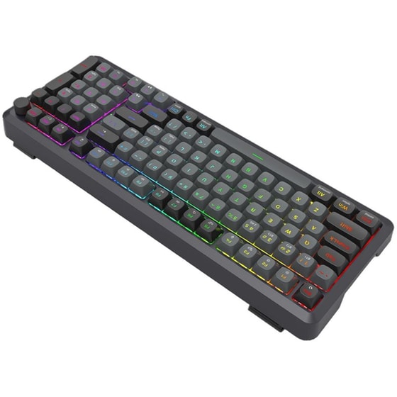 Redragon K688GB Gaming Μηχανικό Ασύρματο Bluetooth Πληκτρολόγιο RGB Μαύρο (US) image 1