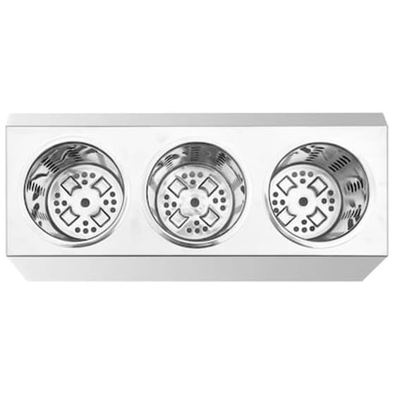 Βάση Για Μαχαιροπίρουνα VidaXL Ανοξείδωτη 38.5x15x18 cm - Λευκό image 5