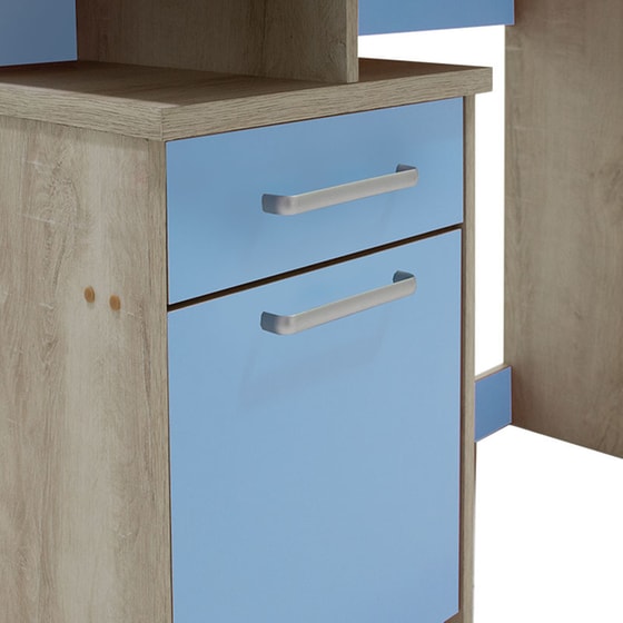Γραφείο Εργασίας Looney Pakoworld Χρώμα Castillo-μπλε 100x55x75εκ – 123-000080 image 4