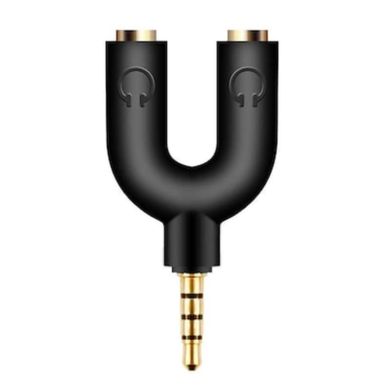 POWERTECH Αντάπτορας Powertech 3.5mm jack male σε 2x 3.5mm jack female