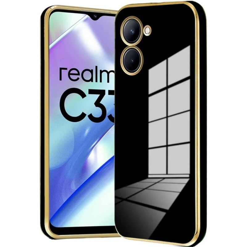 BODYCELL Θήκη Realme C33 - Bodycell Gold Plated - Black