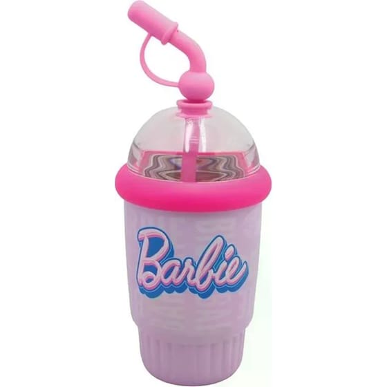 Παγούρι Θερμός Gim με Καλαμάκι Barbie 400ml image 0