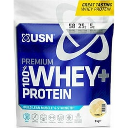 Πρωτεΐνη USN 100% Premium Whey Βανίλια - 2kg
