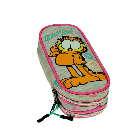 Κασετίνα Οβάλ Garfield Διπλή image 2