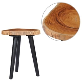 Τραπεζάκι Σαλονιού VidaXL από Μασίφ Ξύλο Teak 40x45cm - Καφέ