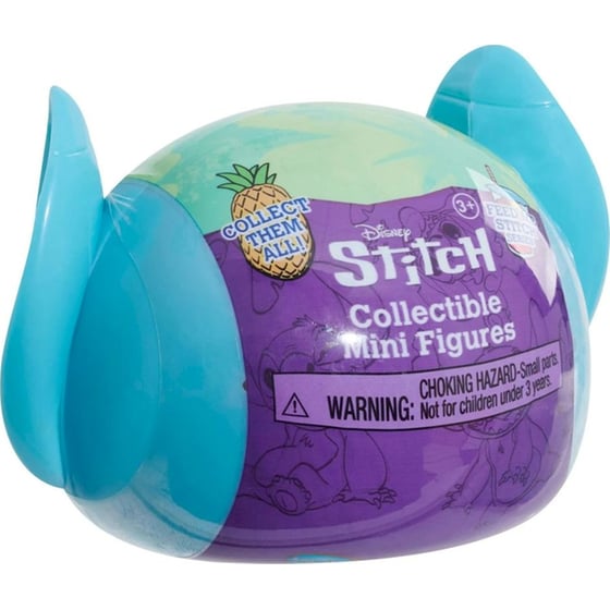 Φιγούρα Έκπληξη Κάψουλα Disney Stitch Mini Feed Me Series 1 Τμχ - Τυχαία Επιλογή Σχεδίου 5cm image 4
