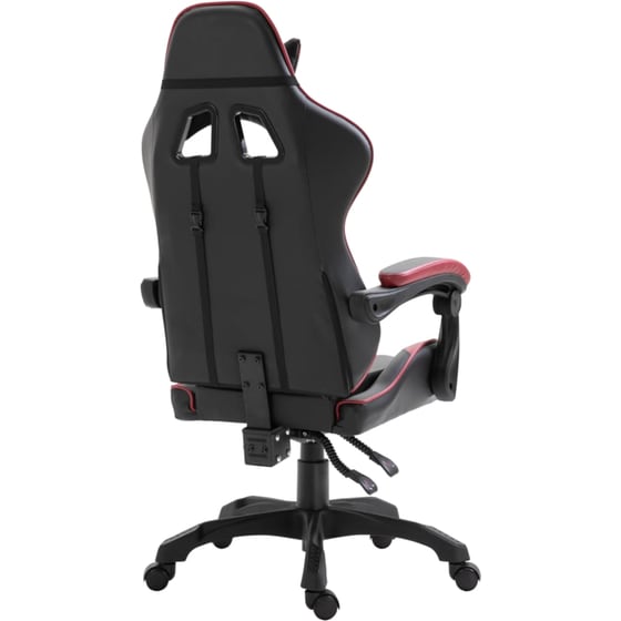 Καρέκλα Gaming VidaXL από Τεχνητό Δέρμα - Μαύρη/Μπορντό image 7