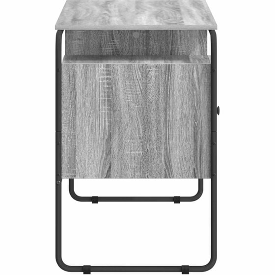 Γραφείο VidaXL με Αποθηκευτικό Χώρο 120x50,5x75,5 cm - Γκρι Sonoma image 4