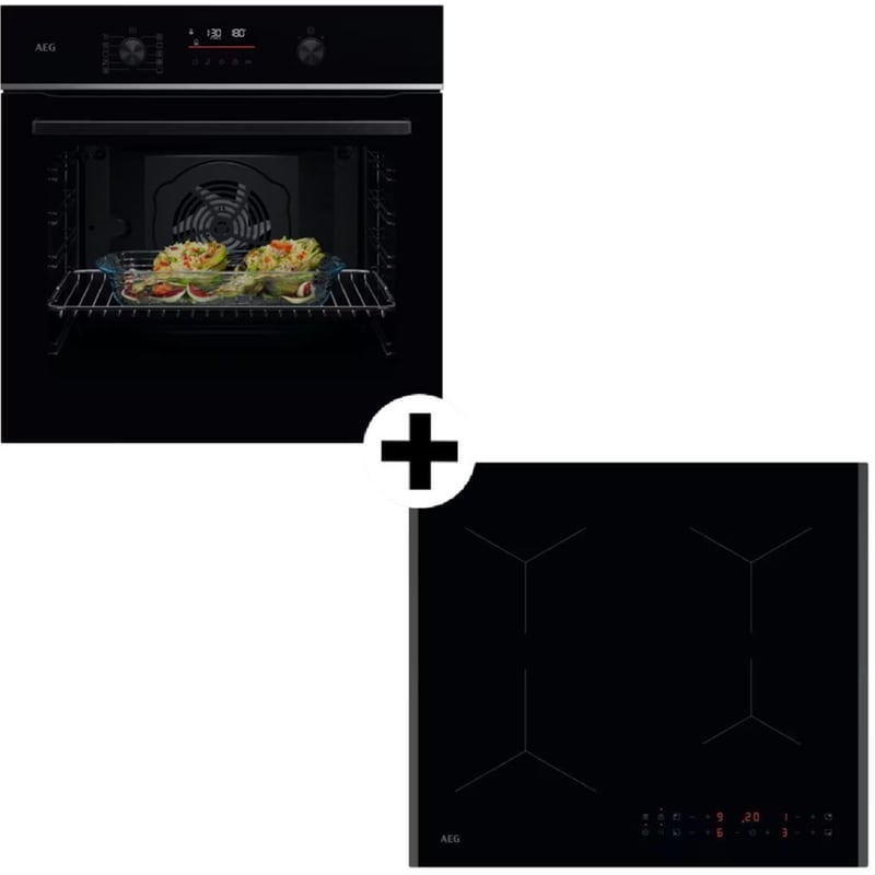 AEG TU5PB431SB TN64IA00FB 72 Lt Εντοιχιζόμενο Σετ Φούρνος και Εστία