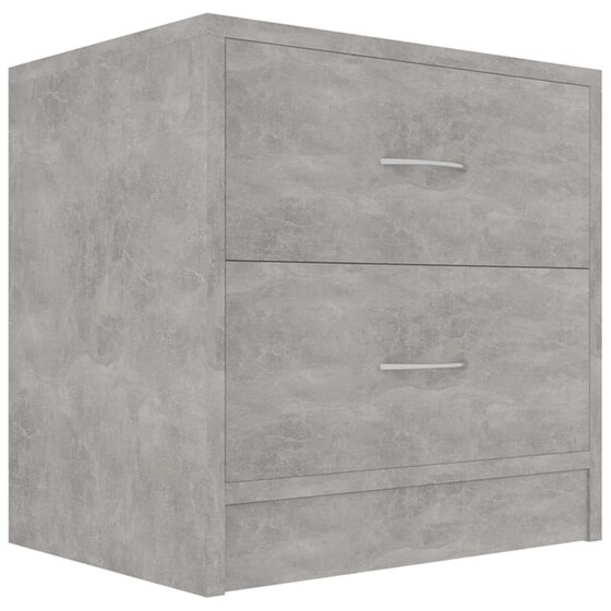 Κομοδίνο Vidaxl Από Μοριοσανίδα 2τμχ 40x30x40 cm - Γκρι Σκυροδέματος image 1