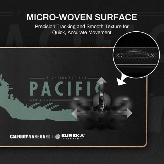 Eureka Ergonomic Call of Duty Vanguard Pacific Gaming Mouse Pad XXL 800mm Μαύρο image 3