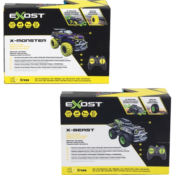 Τηλεκατευθυνόμενο Αυτοκίνητο Exost X-Monster/ X-Beast R/C 2.4Ghz 1:34 1 Τμχ - Τυχαία Επιλογή Σχεδίου image 7