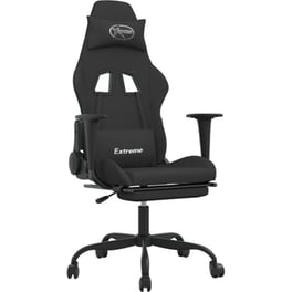 Καρέκλα Gaming VIDAXL 3143725 με Υποπόδιο - Μαύρη