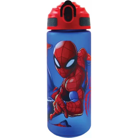 Παγούρι Gim με Καλαμάκι Spiderman 600ml image 0