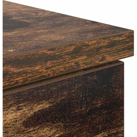 Γραφείο VidaXL από Επεξεργασμένο Ξύλο 140x49x76 cm - Καπνιστή Δρυς image 6