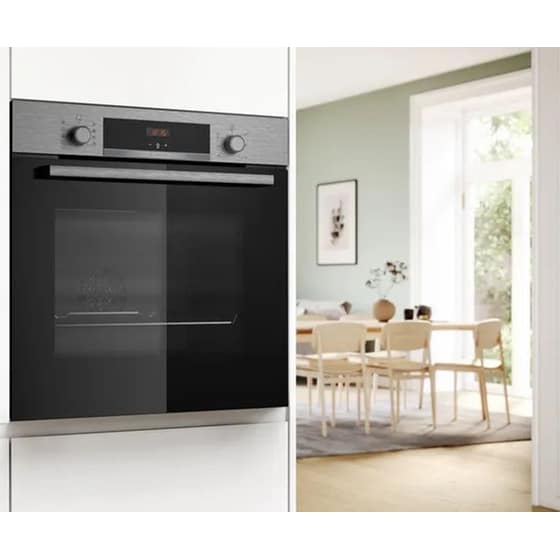 BOSCH HBA534ES4 71 Lt Inox Εντοιχιζόμενος Φούρνος Άνω Πάγκου image 4