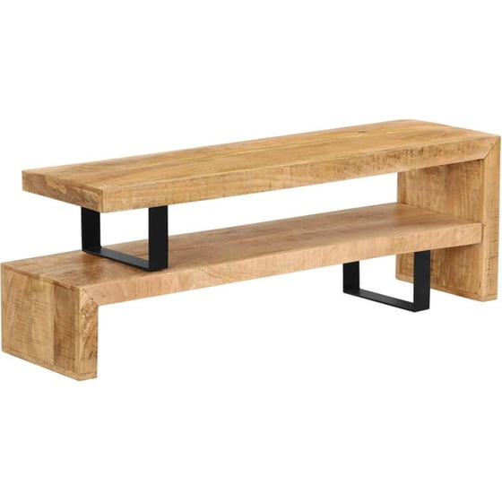 Έπιπλο Τηλεόρασης VidaXL από Ξύλο 120x30x40cm - Μαύρο/Καφέ image 2
