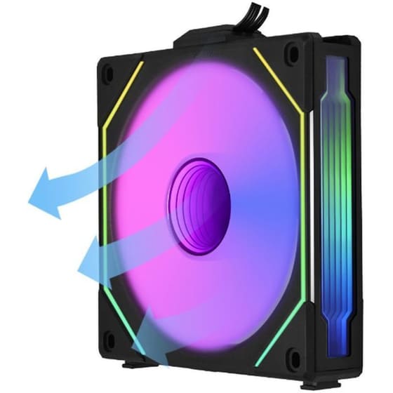 Case Fan Lian Li Uni Fan SL Infinity Reverse Blade 120mm ARGB - Μαύρο (UF-RSLIN120-1B) image 5