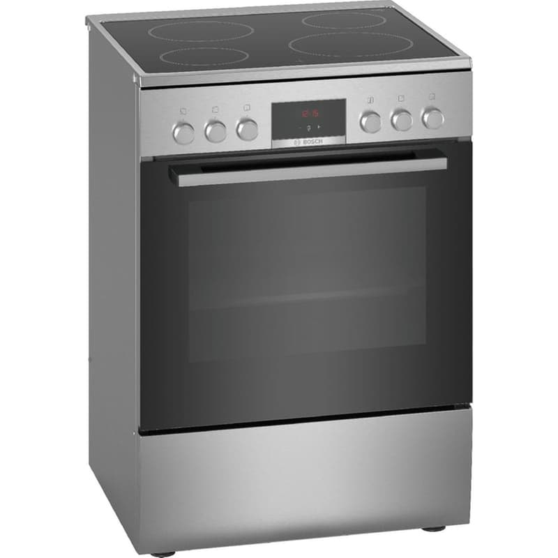 BOSCH HKR390050 66 Lt Inox Ηλεκτρική Κουζίνα Κεραμική