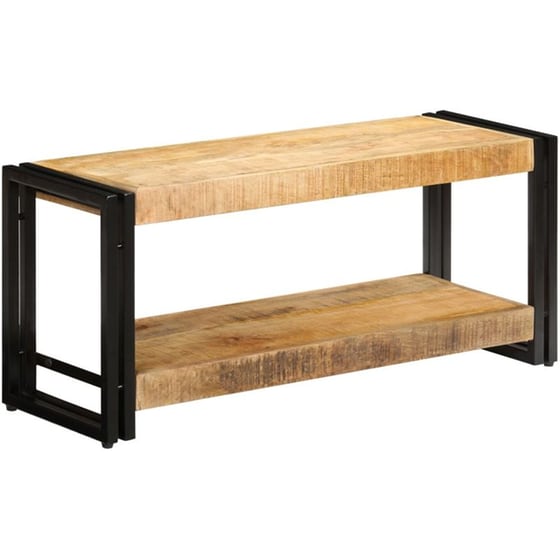 Έπιπλο Τηλεόρασης VidaXL από Ξύλο 90x30x40cm - Καφέ/Μαύρο image 7