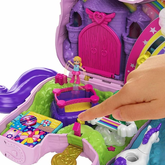 Παιχνιδολαμπάδα Mattel Polly Pocket Unicorn Party Μονόκερος Πινιάτα (GVL88) image 6