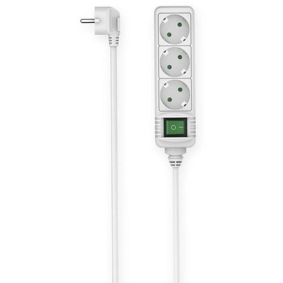 Πολύπριζο Surge Protector HAMA 3 Schuko 1.4M - White image 0