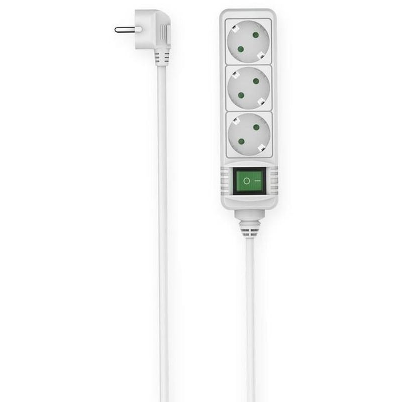 HAMA Πολύπριζο Surge Protector HAMA 3 Schuko 1.4M - White
