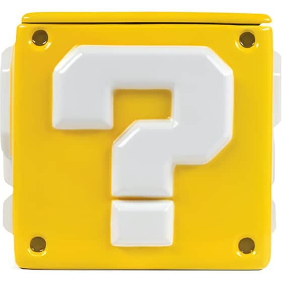 Μπισκοτιέρα Pyramid Super Mario Question Block Κεραμικό 15.9x14.3 cm - Κίτρινο image 0