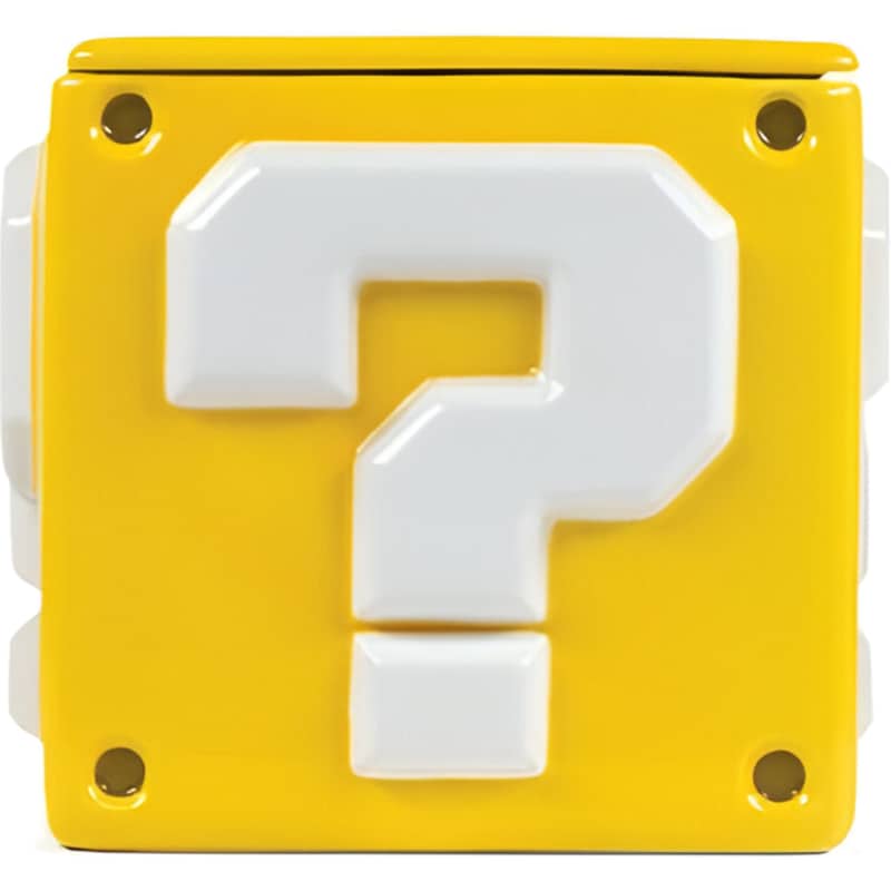 Μπισκοτιέρα Pyramid Super Mario Question Block Κεραμικό 15.9x14.3 cm - Κίτρινο