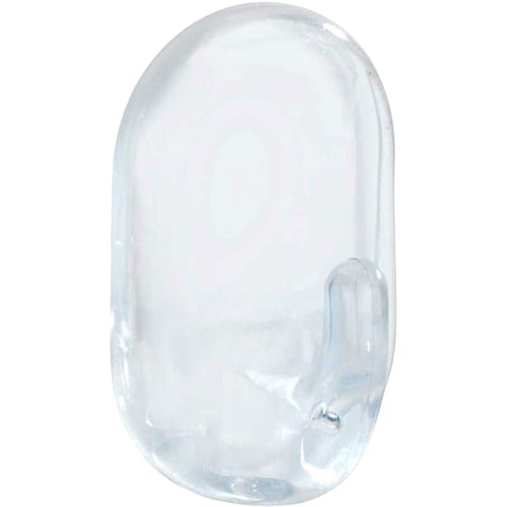 Κρεμαστράκια Αυτοκόλλητα Wenko Πλαστικά 3Τμχ 2x4cm - Διάφανο image 0