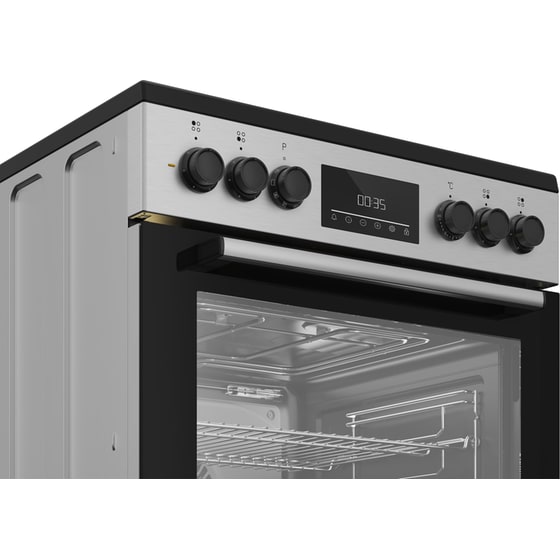 BEKO CUV6732XG 72 Lt Inox Ηλεκτρική Κουζίνα Κεραμική image 3