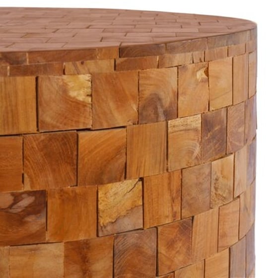 Τραπεζάκι Σαλονιού VidaXL από Μασίφ Ξύλο Teak 60x60x35cm - Καφέ image 2