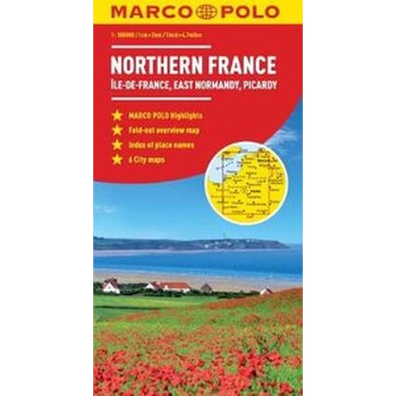 Northern France Marco Polo Map image 0
