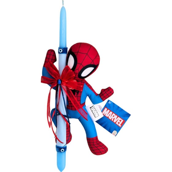 Λαμπάδα Marvel Spiderman Λούτρινο - 20 cm image 0