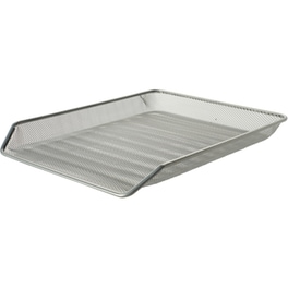 Χαρτοθήκη Συρμάτινη Office Log Ασημί - 35 × 27 × 3.4 cm