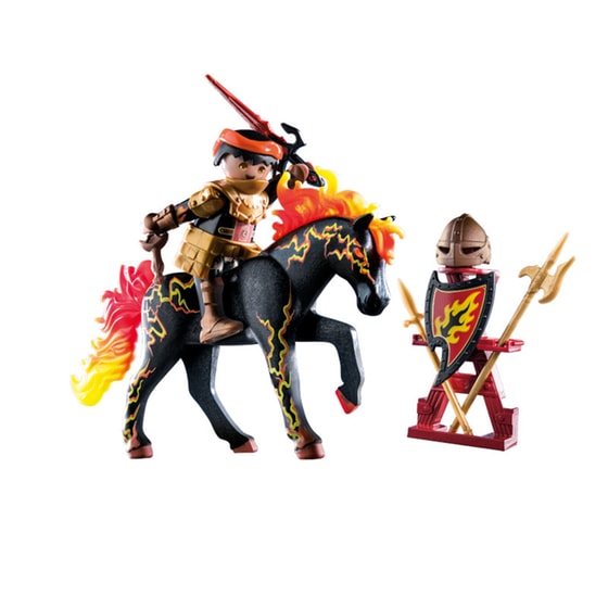PLAYMOBIL® Novelmore Burnham Raiders - Ιππότης και άλογο της φωτιάς (71213) image 4