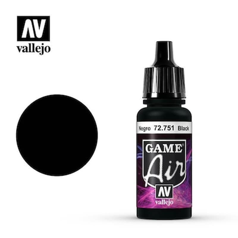 Vallejo 17ml Game Air - Black No. 72751