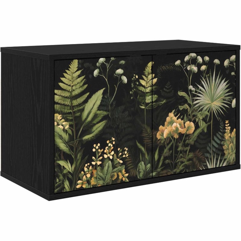 Έπιπλο Τηλεόρασης VidaXL RHENEN Επιτοίχιο 69 x 33 x 40 cm - Μαύρη Δρυς