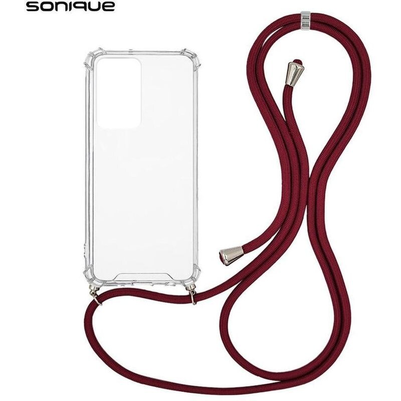 SONIQUE Θήκη Xiaomi Poco M5 - Sonique Armor Clear Με Κορδόνι - Βεραμάν