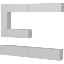 Έπιπλο Τηλεόρασης 24Mall Piemonte από Μοριοσανίδα 240x31.5x37 cm - Λευκό