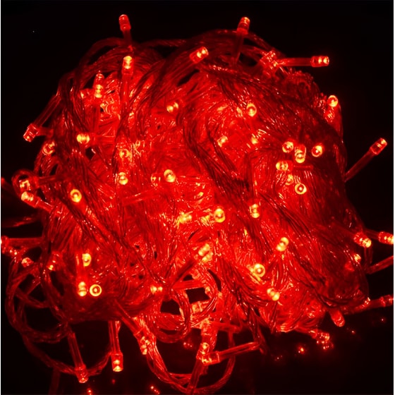 Χριστουγεννιάτικα Λαμπάκια Lanho 100 Led 10m - Κόκκινο image 1