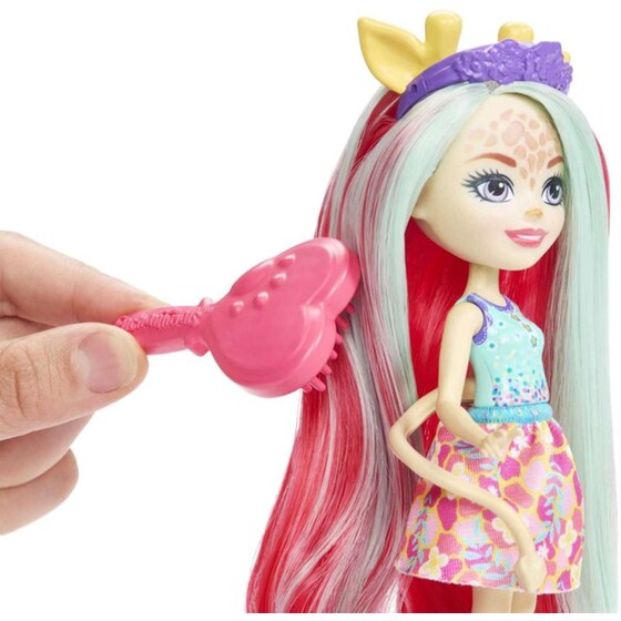 Κούκλα Mattel Enchantimals Glam Party - Καμηλοπάρδαλη (HNV29) image 1