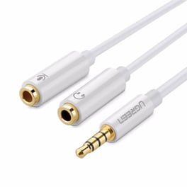 Ugreen Av141 3.5mm Male To Dual 3.5mm Female Headset Splitter (white)