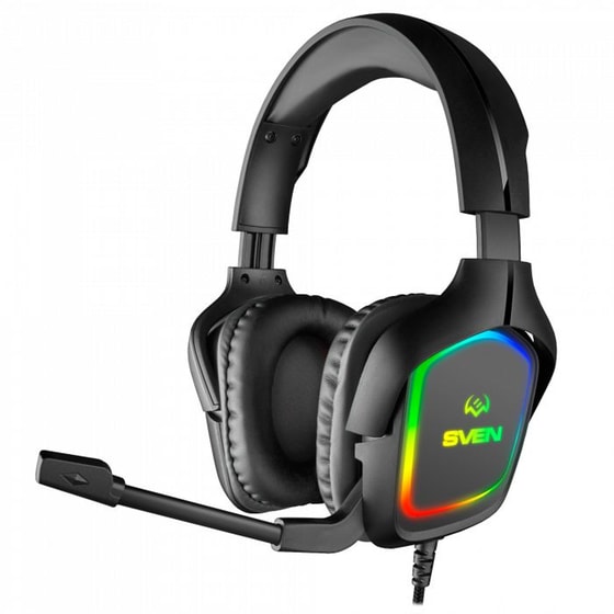 Sven AP-U750MV Gaming Ενσύρματα Ακουστικά 3.5mm/USB με RGB Φωτισμό - Μαύρα image 0