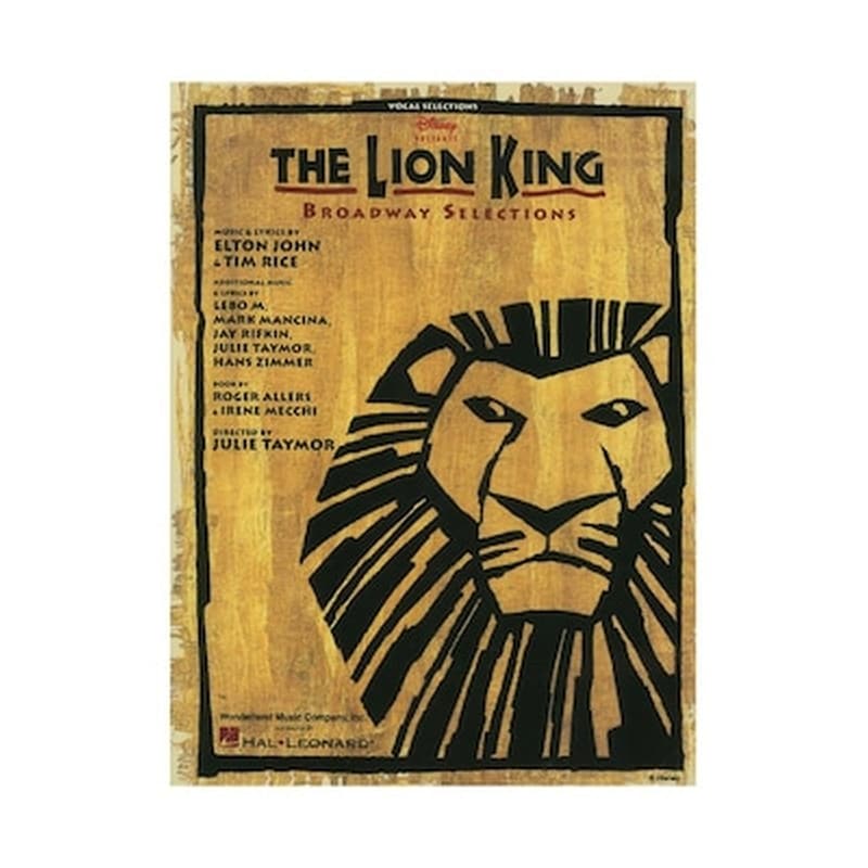Hal Leonard The Lion King Broadway Selections Βιβλίο Για Πιάνο, Κιθάρα, Φωνή
