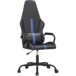 Καρέκλα Gaming VIDAXL 345557 από Τεχνητό Δέρμα - Μαύρο / Μπλε