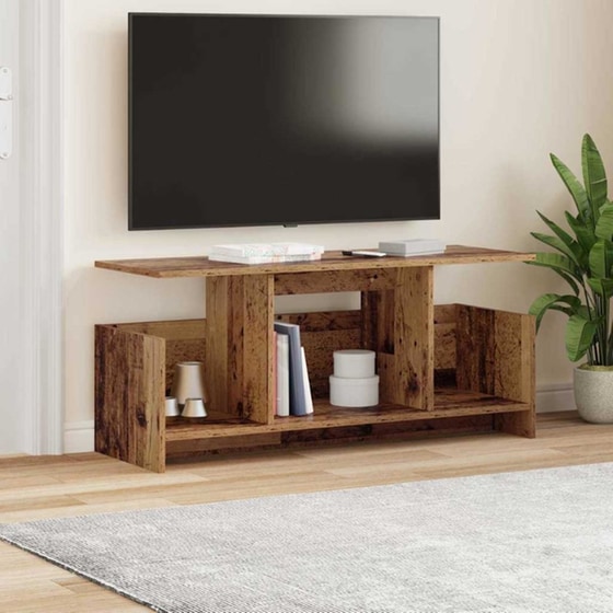 Έπιπλο Τηλεόρασης VidaXL 102 x 35 x 45 cm - Παλαιωμένο Ξύλο image 1