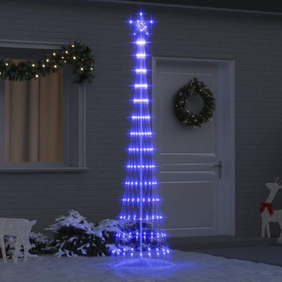 Vidaxl Led Χριστουγεννιάτικο Δέντρο Μπλε 250 Cm Μέταλλο image 1